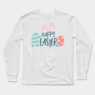 Happy Easter Bunny Eggs Long Sleeve T-Shirt